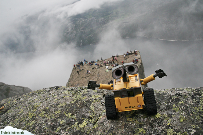 Wall-E en el Preikestolen